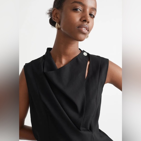 NWOT & Other Stories Sleeveless Cowl Neck Blouse - Picture 7 of 9